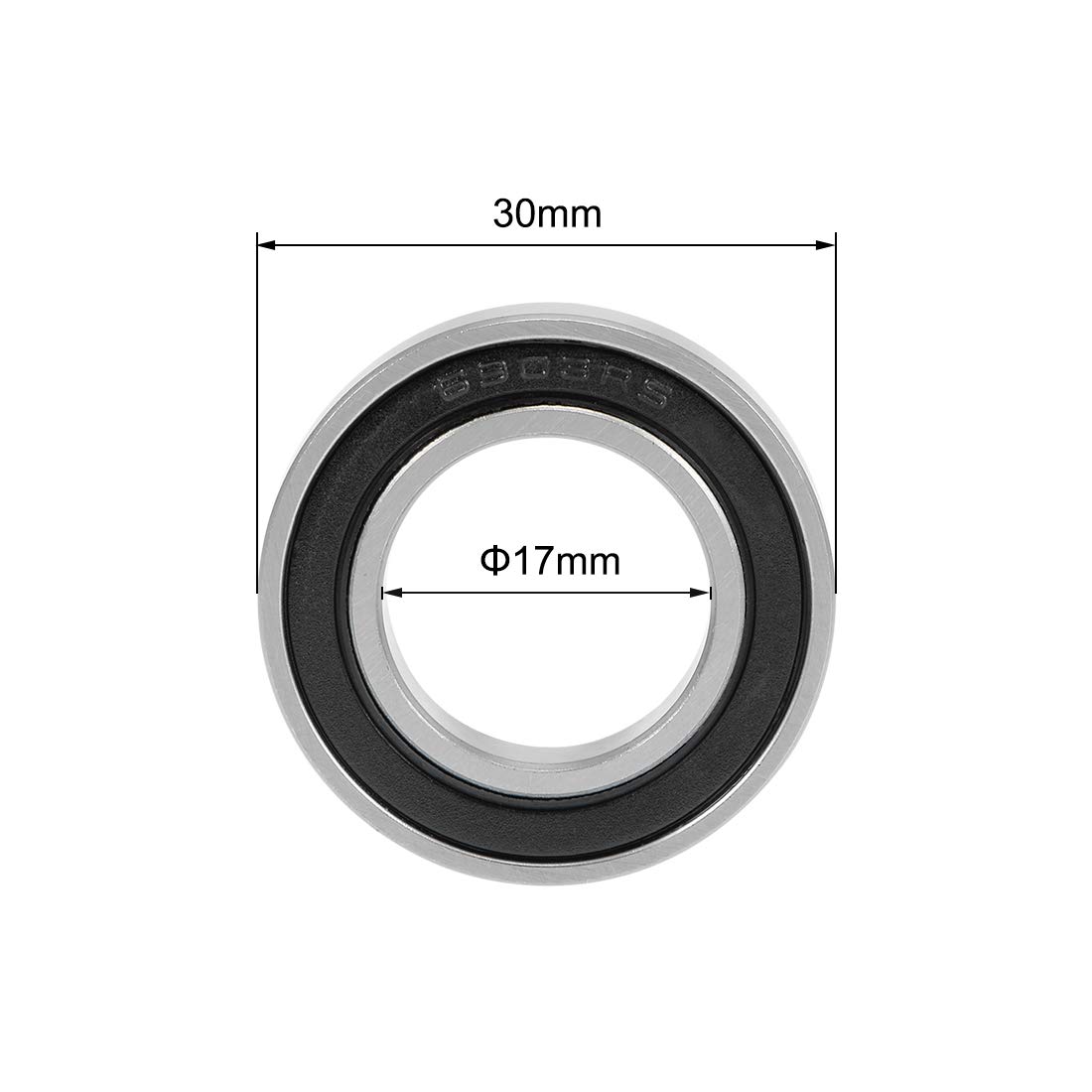 6903-2RS Double Rubber Seal Bearings 17X30X7MM High Speed Bearings Deep Groove Ball Bearings